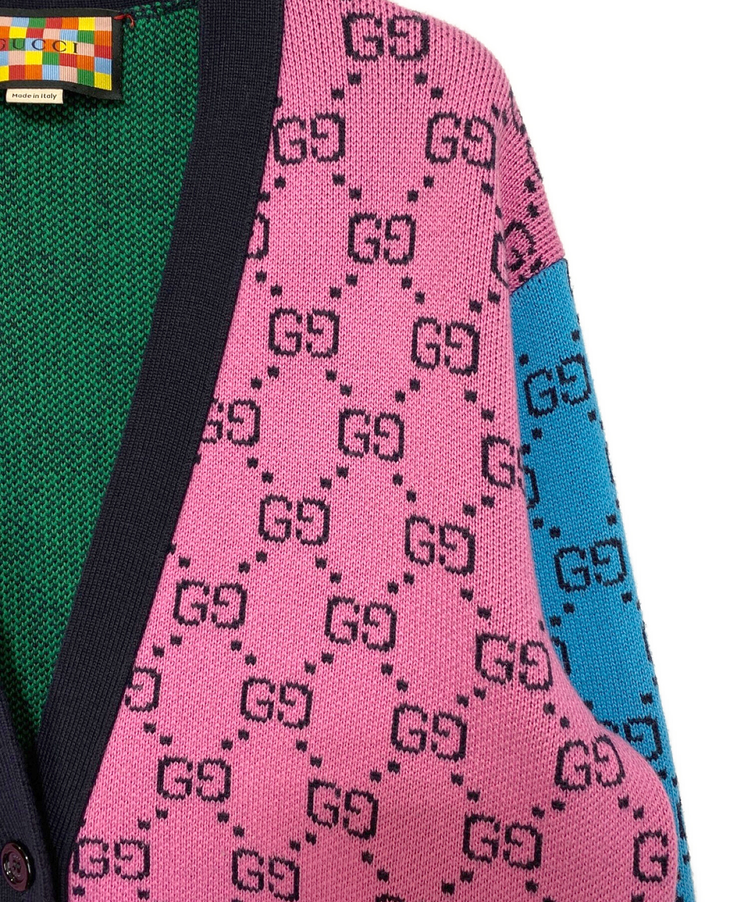 GUCCI (グッチ) GG柄カーディガン マルチカラー サイズ:SIZE S