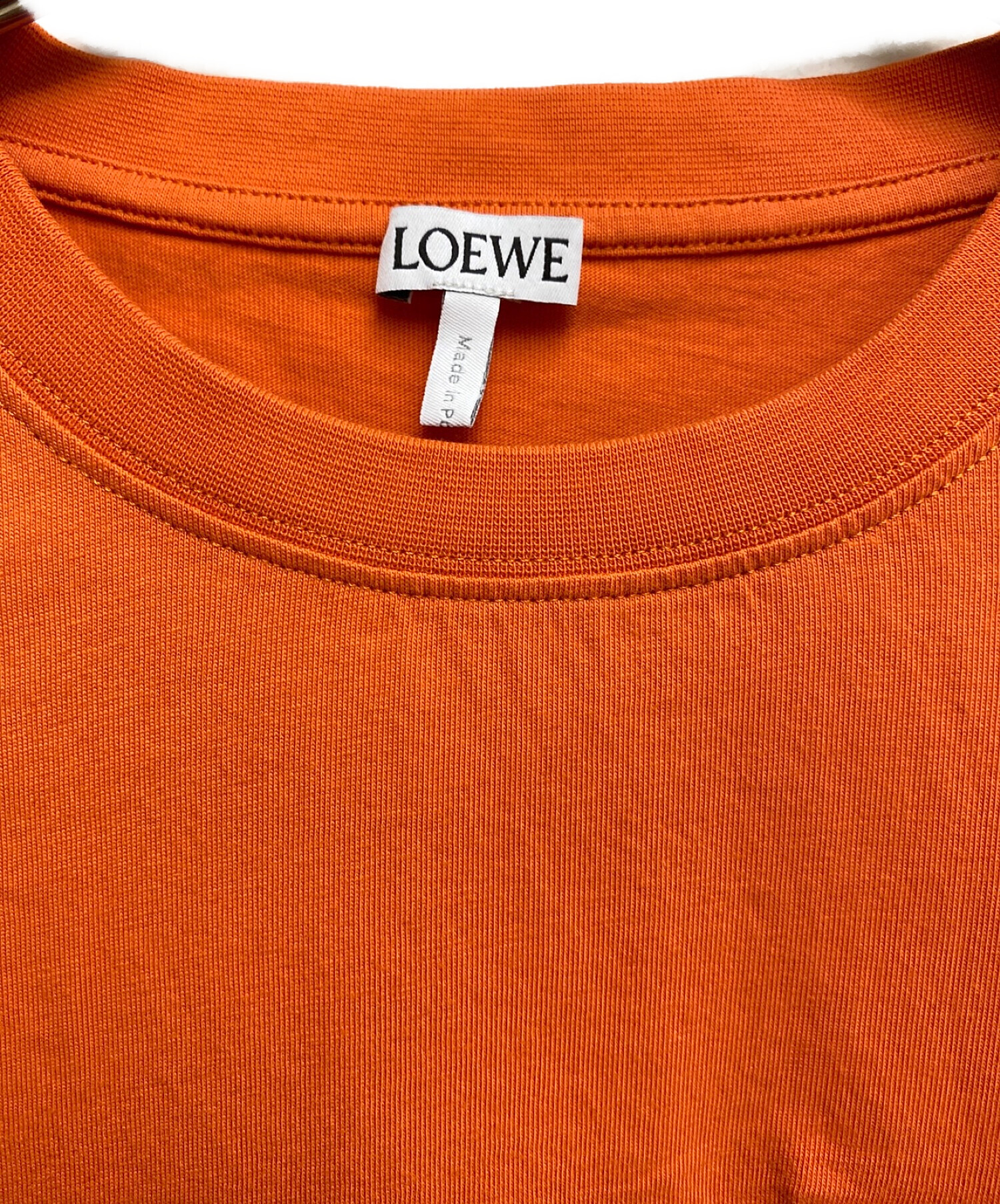 LOEWE (ロエベ) デボスアナグラムTシャツ オレンジ サイズ:S