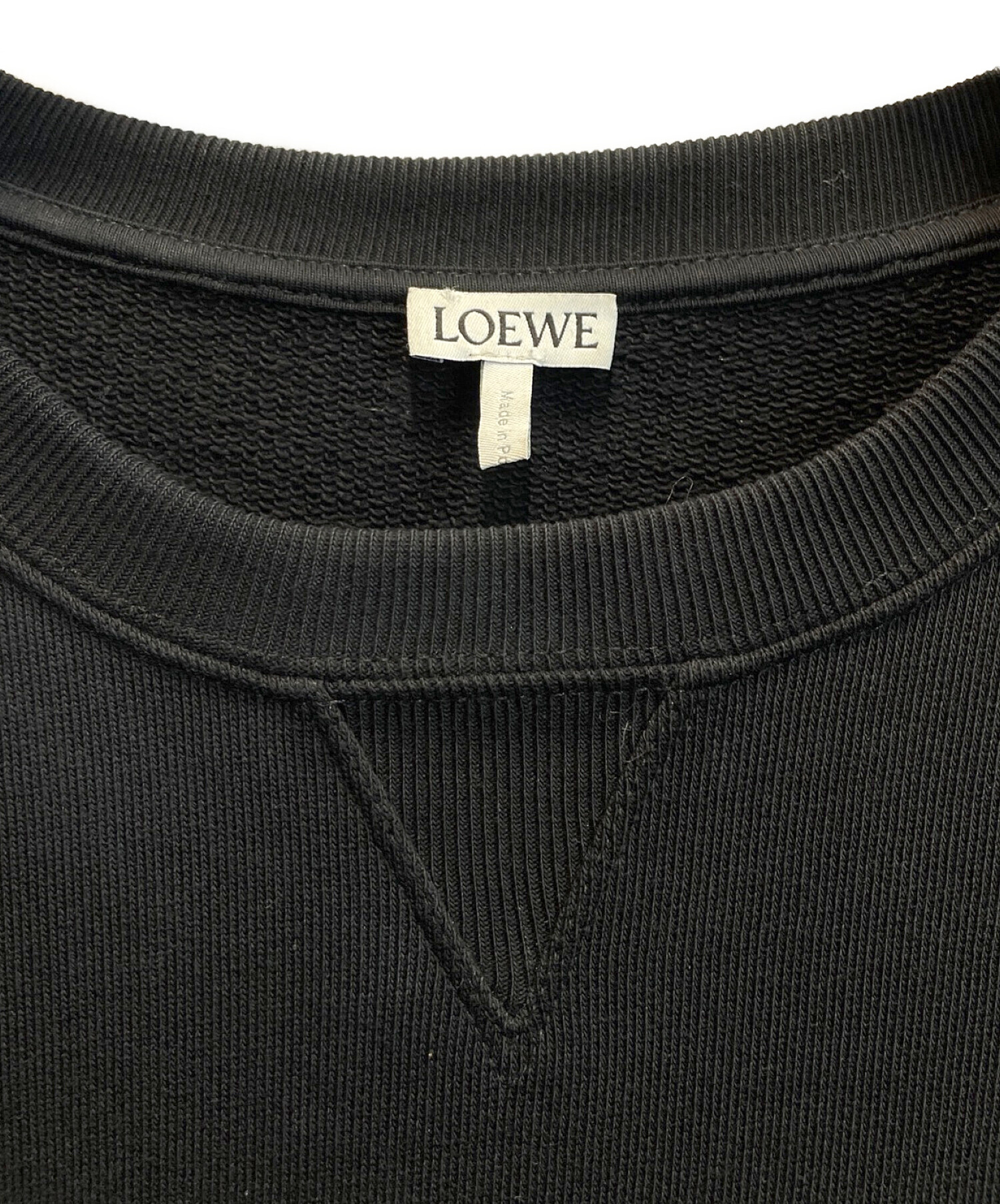 LOEWE (ロエベ) エンブロイダリー スウェットシャツ ブラック サイズ:M