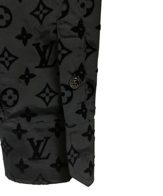 LOUIS VUITTON (ルイ ヴィトン) モノグラムシャツ ブラック サイズ:S