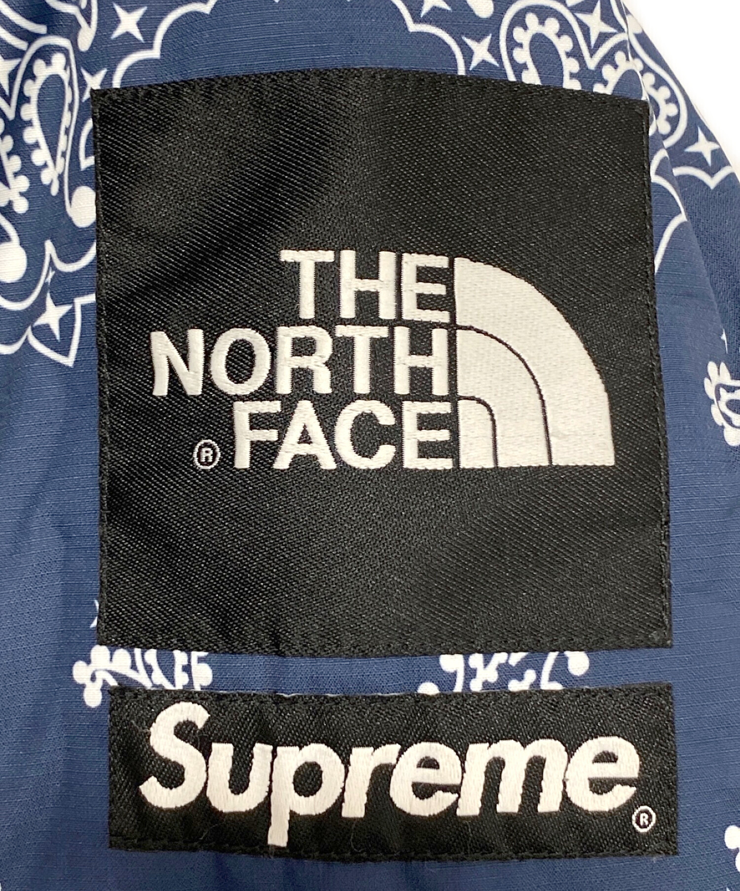 SUPREME (シュプリーム) THE NORTH FACE (ザ ノース フェイス) BANDANA MOUNTAIN PARKA ネイビー  サイズ:S