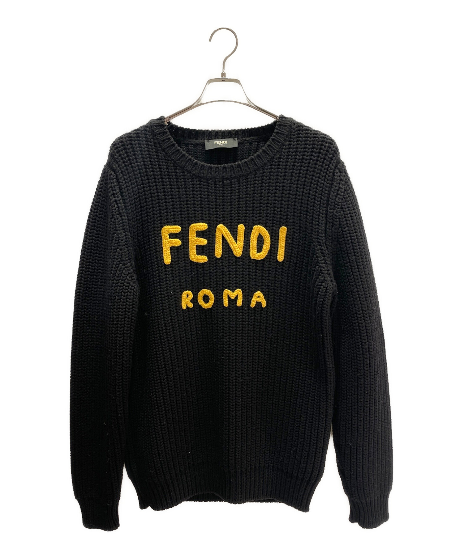 中古・古着通販】FENDI (フェンディ) ロゴクルーネックセーター