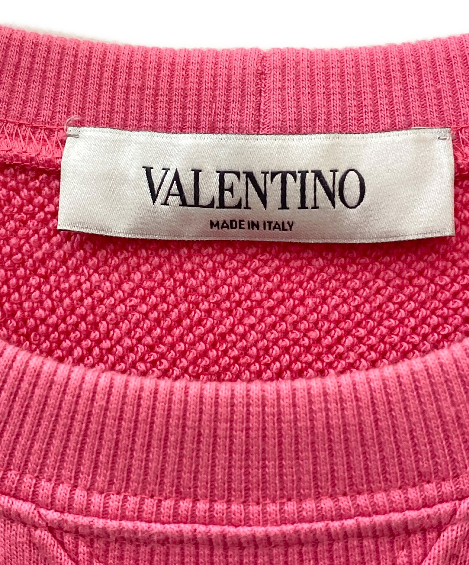 VALENTINO (ヴァレンティノ) VLTNラグランスウェット ピンク サイズ:S