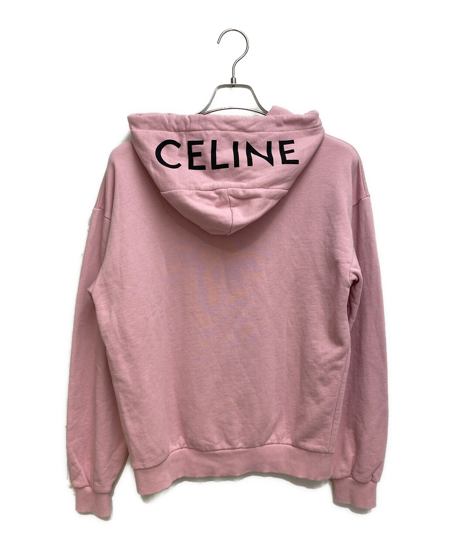 CELINE (セリーヌ) プリントロゴパーカー ピンク サイズ:XS