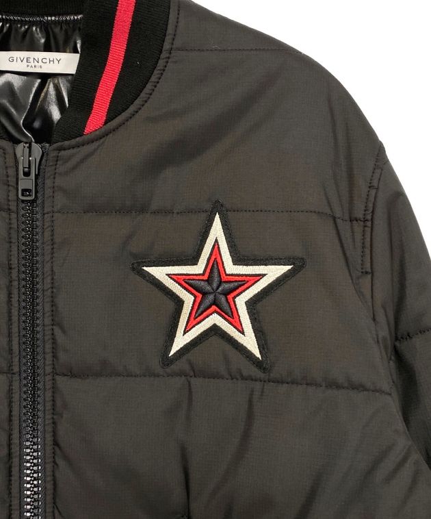 GIVENCHY (ジバンシィ) Star Embroidered Down Bomber ブラック サイズ:46