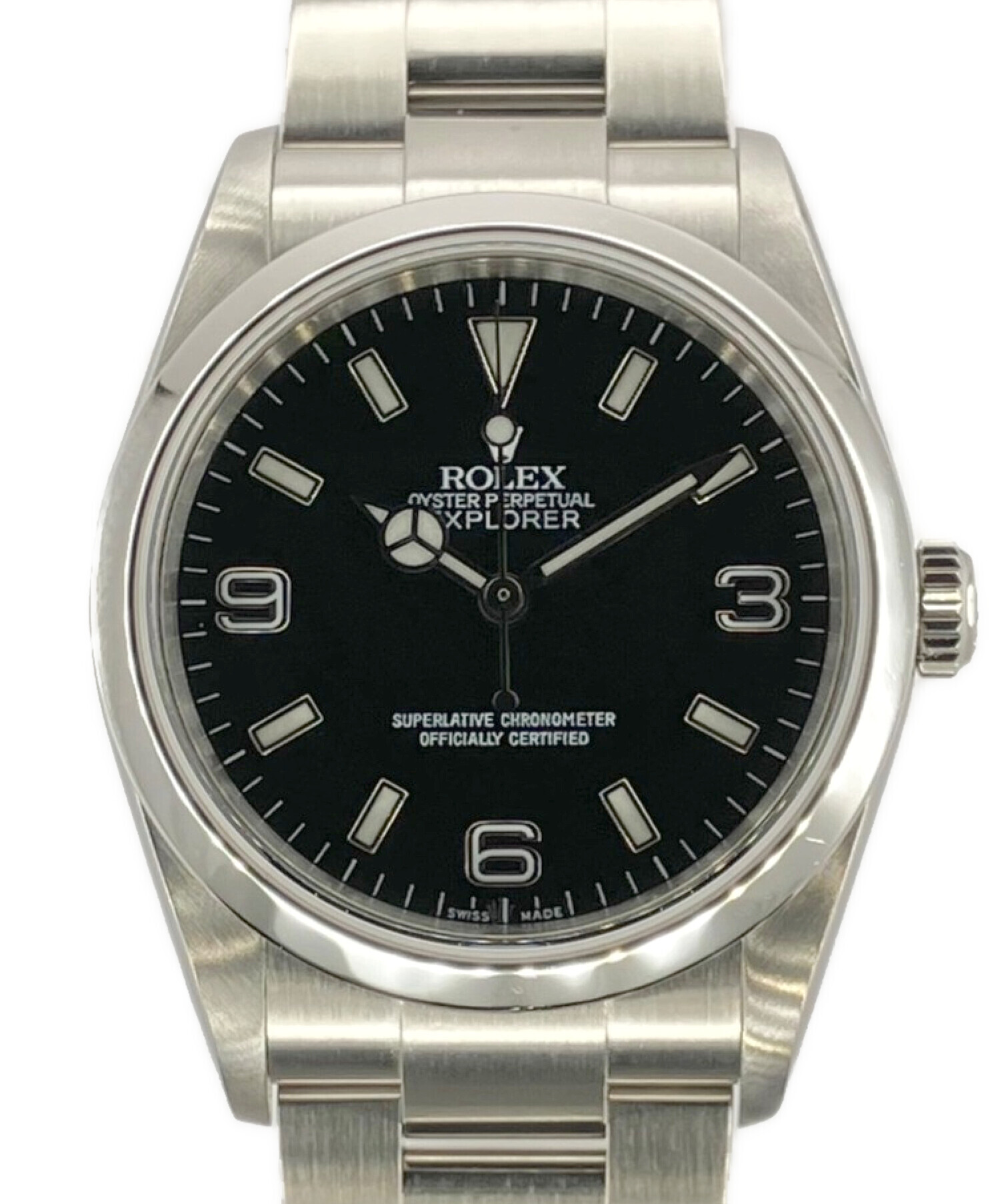 中古・古着通販】ROLEX (ロレックス) エクスプローラーⅠ 黒文字盤 ...