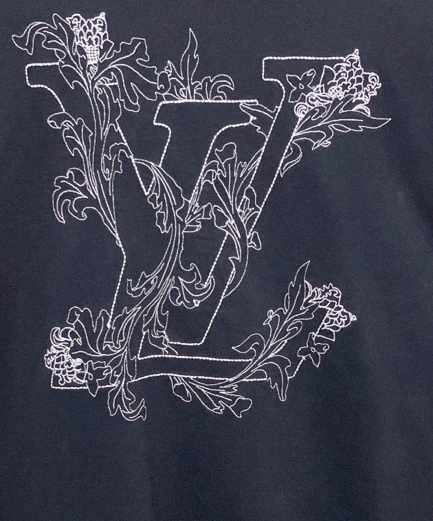 中古・古着通販】LOUIS VUITTON (ルイ ヴィトン) LVフラワーエンブロイダリーTシャツ ネイビー サイズ:L｜ブランド・古着通販  トレファク公式【TREFAC FASHION】スマホサイト