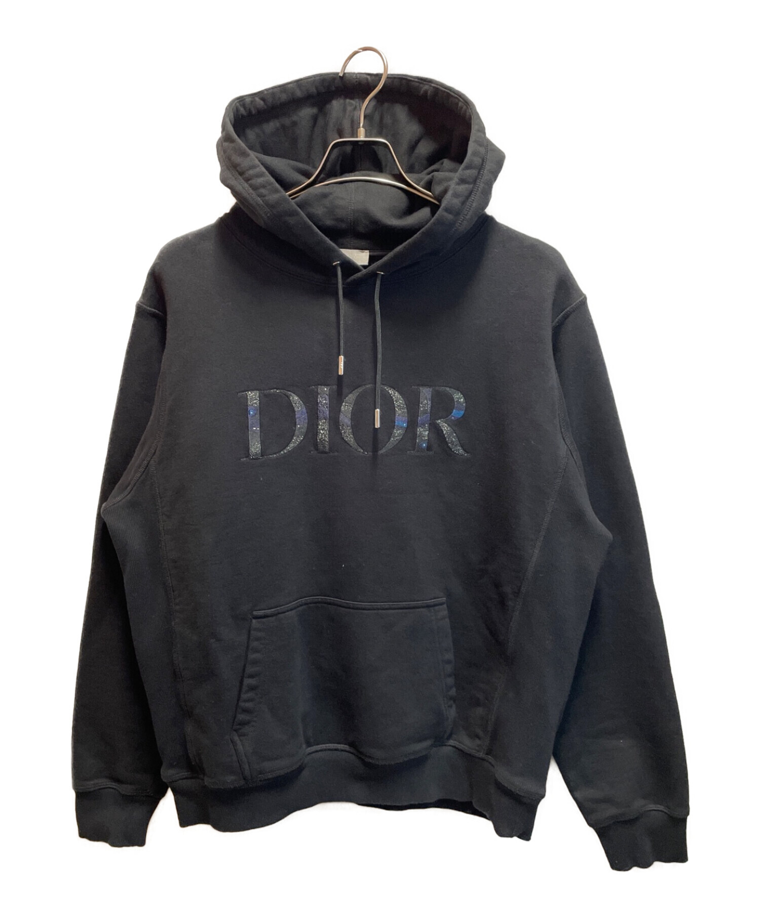 中古・古着通販】Dior (ディオール) 刺繍ロゴパーカー ブラック サイズ