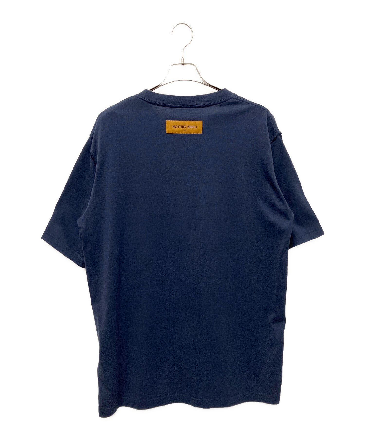 LOUIS VUITTON (ルイ ヴィトン) LVステッチ エンブロイダリーTシャツ ネイビー サイズ:4L