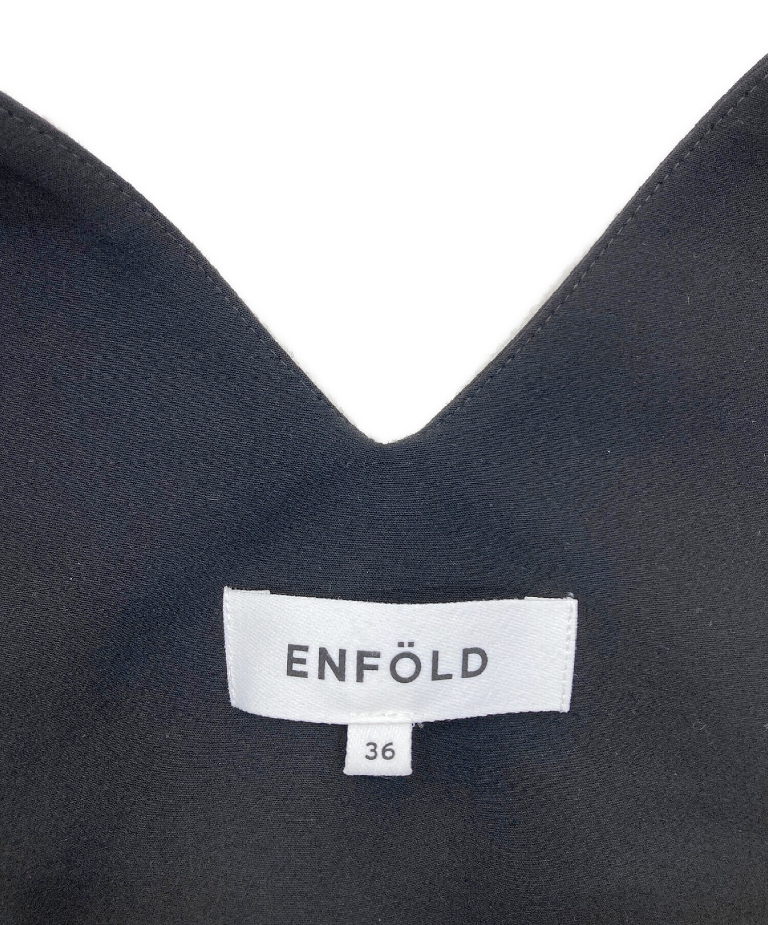 中古・古着通販】ENFOLD (エンフォルド) オールインワン ブラック