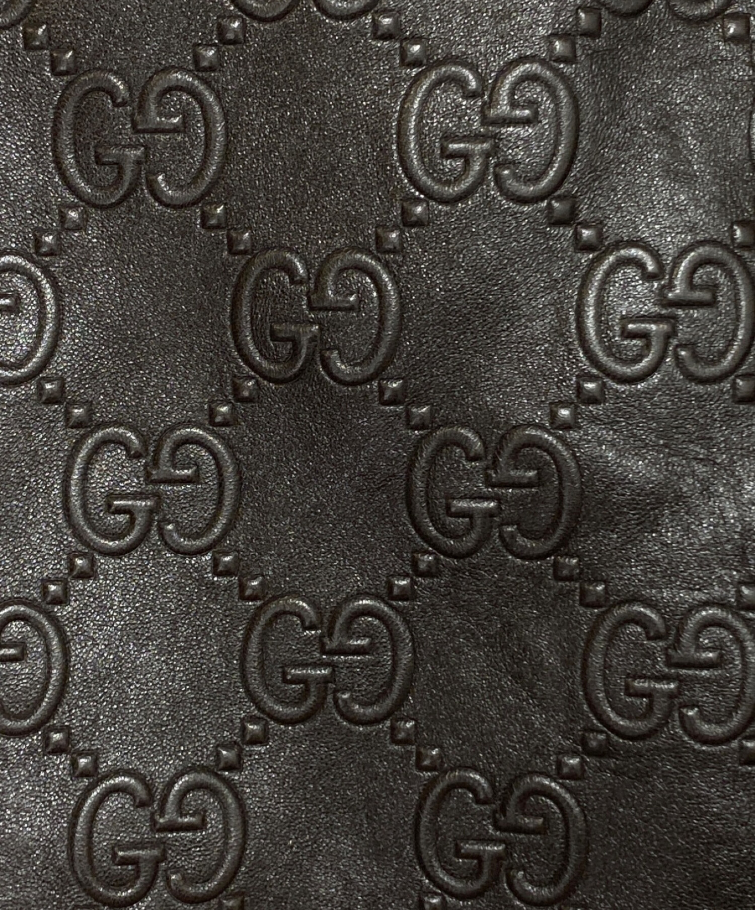 Black discount leather gucci