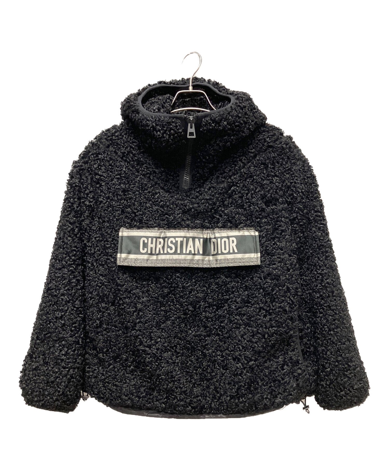Christian Dior (クリスチャン ディオール) Anorak Fleece Hoodie ブラック サイズ:XS