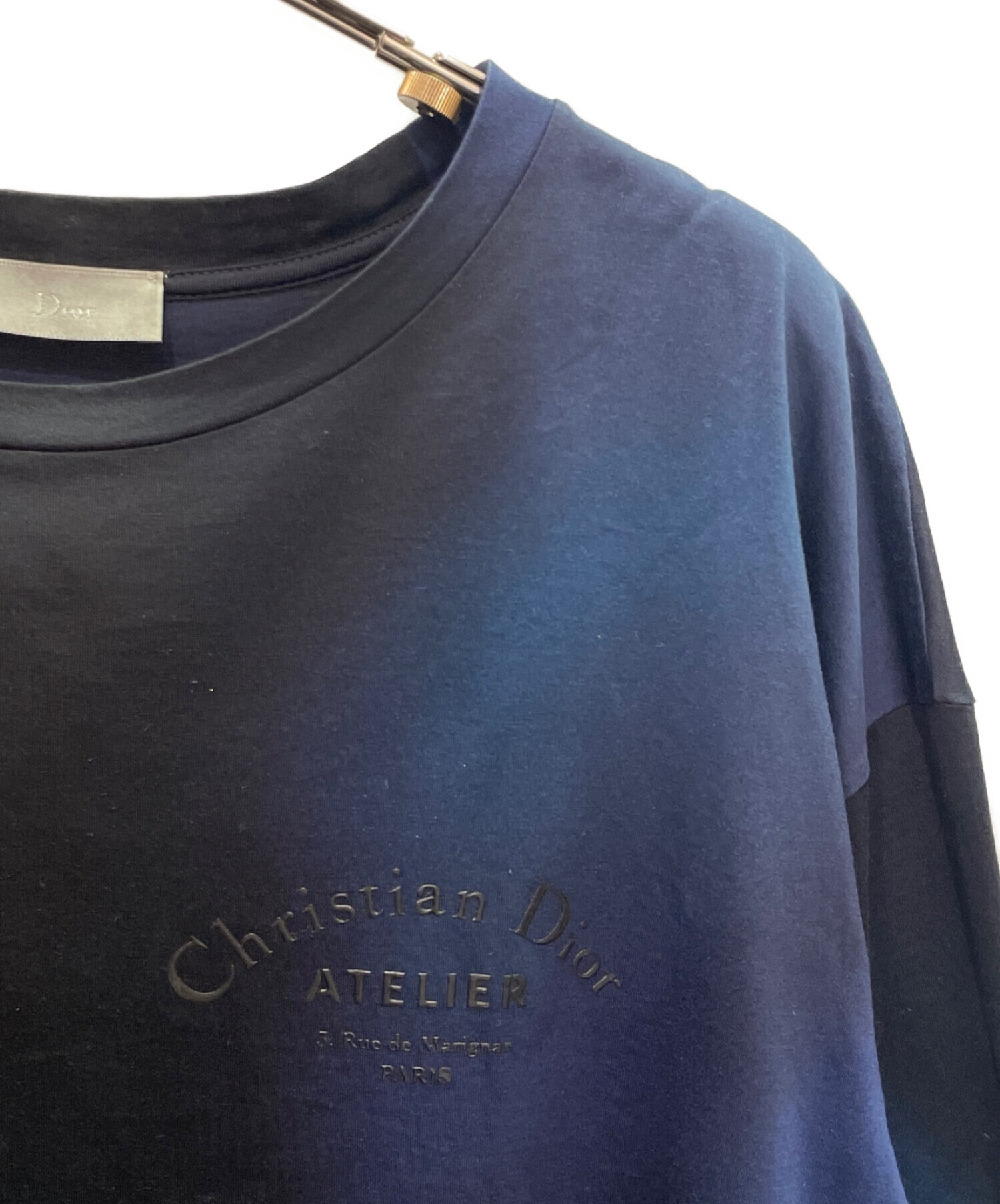 Dior (ディオール) ATELIER プリント グラデーション Tシャツ ネイビー サイズ:XL