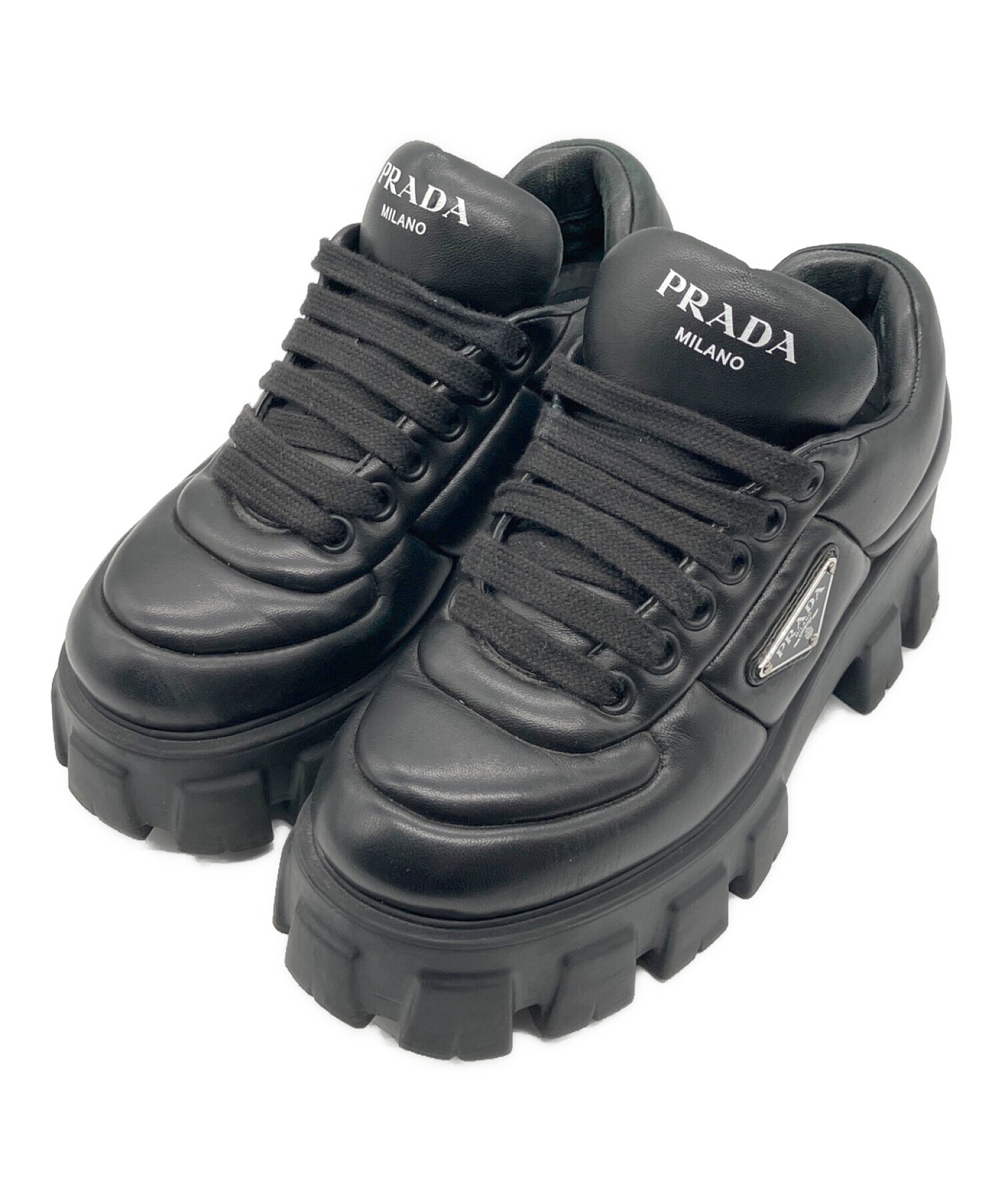 中古・古着通販】PRADA (プラダ) モノリス パデッドスニーカー