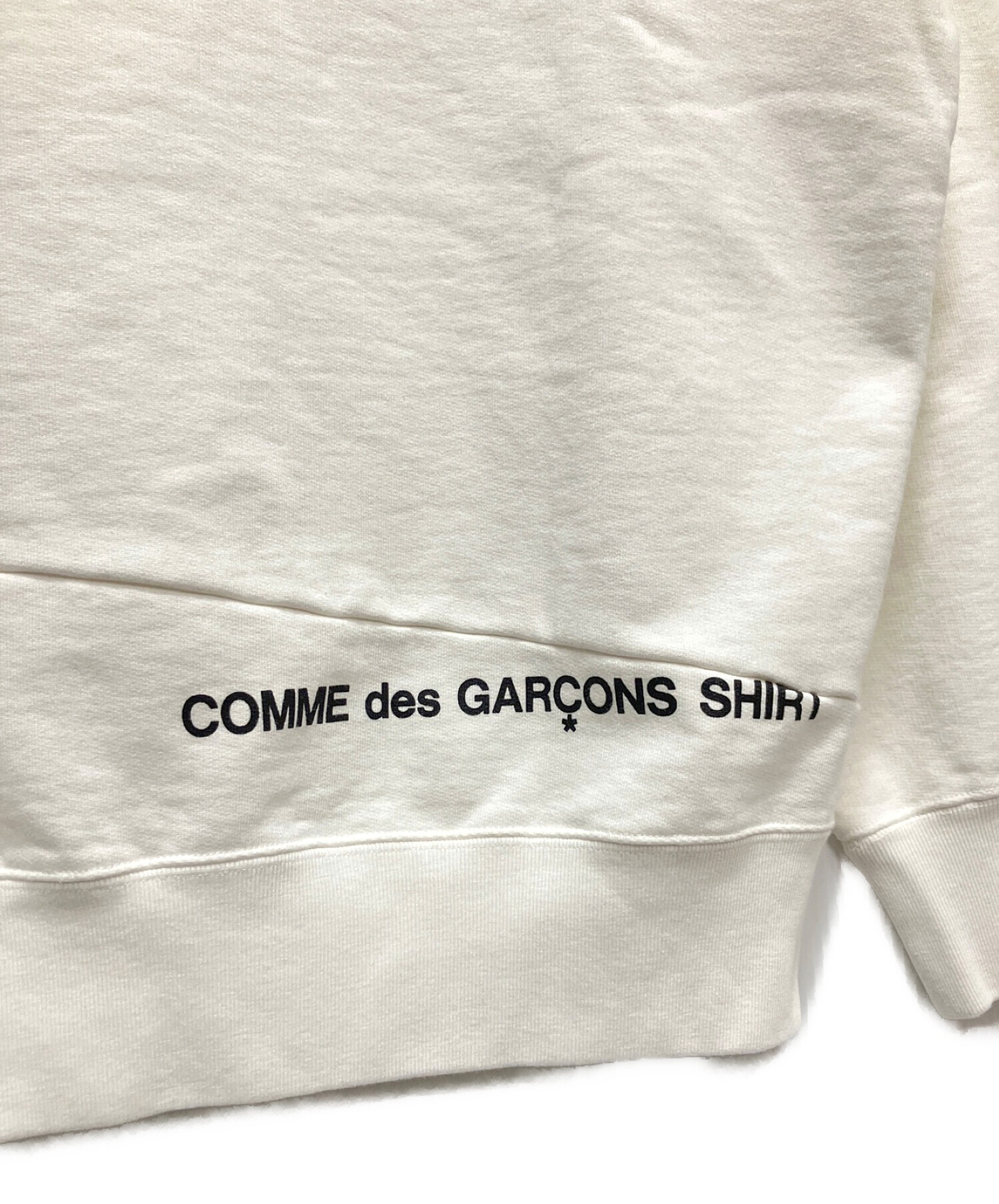 SUPREME (シュプリーム) COMME des GARCONS SHIRT (コムデギャルソンシャツ) CDG SHIRT BOX LOGO  SWEATSHIRT ホワイト サイズ:M