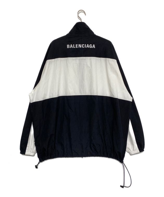 中古・古着通販】BALENCIAGA (バレンシアガ) ロゴプリントトラックジャケット ブラック×ホワイト サイズ:44｜ブランド・古着通販  トレファク公式【TREFAC FASHION】スマホサイト