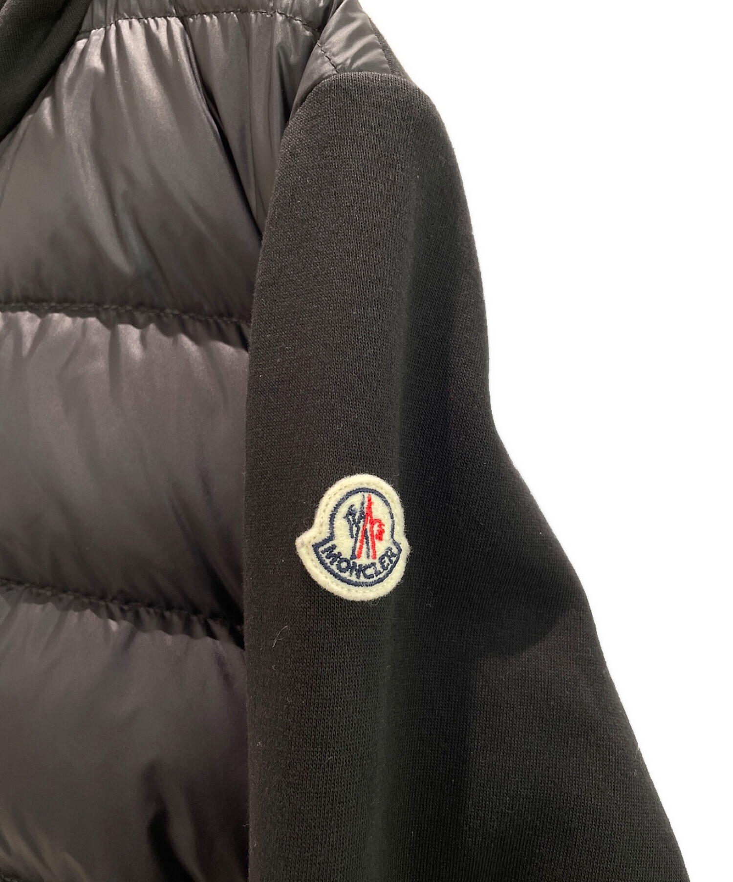 MONCLER (モンクレール) MAGLIA CARDIGAN ダウンカーディガン ブラック サイズ:XL