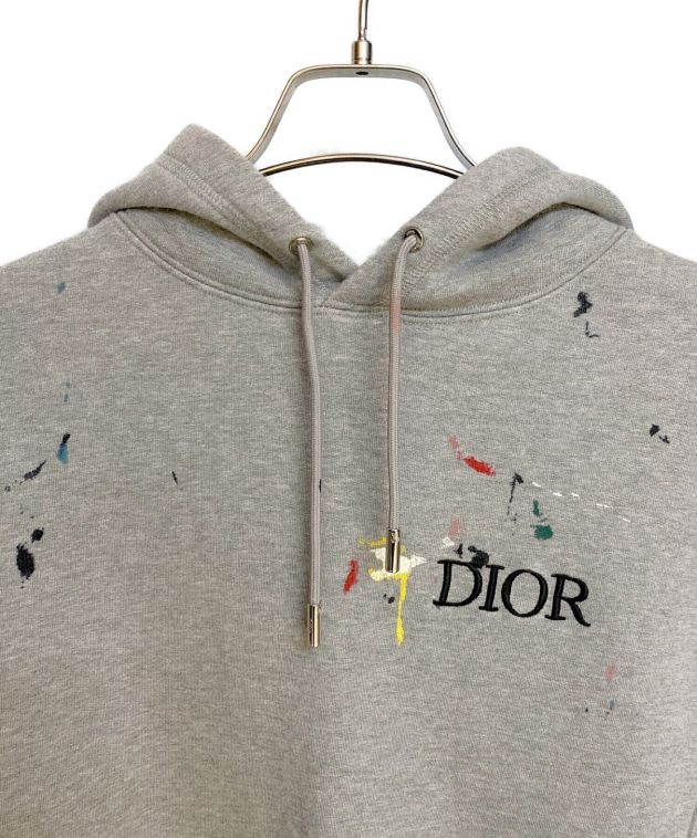 中古・古着通販】Dior (ディオール) 刺繍ペイントプルオーバーパーカー 