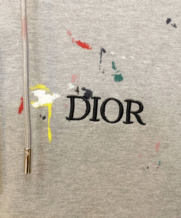 中古・古着通販】Dior (ディオール) 刺繍ペイントプルオーバーパーカー 