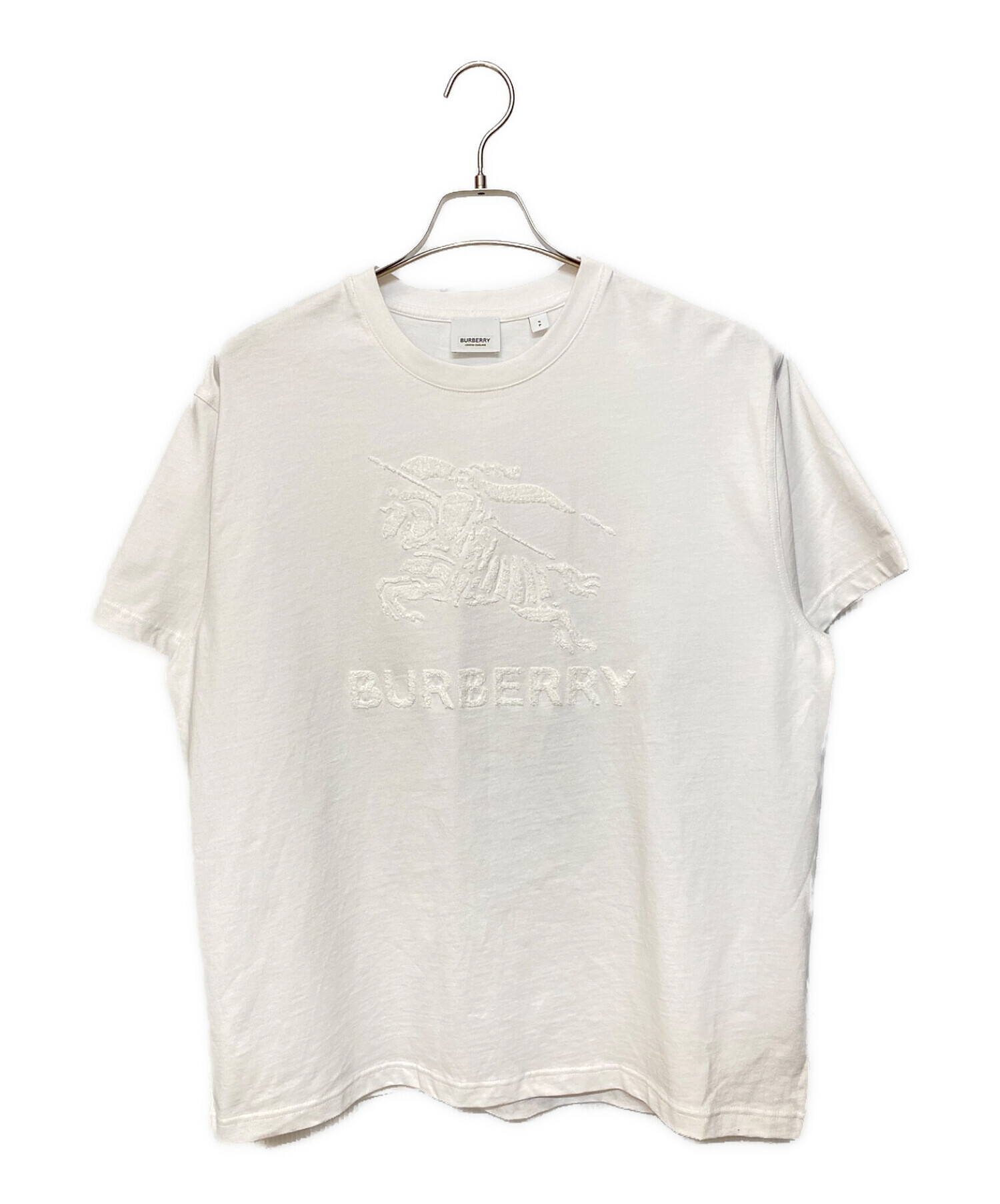 BURBERRY (バーバリー) タオルプリントTシャツ ホワイト サイズ:S