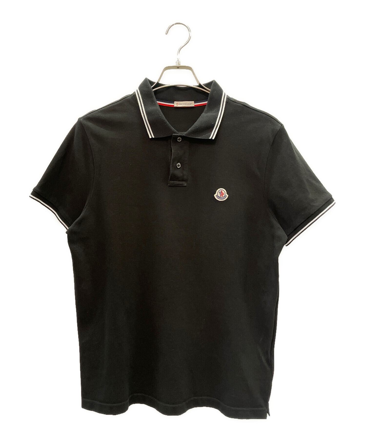 中古・古着通販】MONCLER (モンクレール) MAGLIA POLO マリア ポロシャツ ブラック サイズ:M｜ブランド・古着通販  トレファク公式【TREFAC FASHION】スマホサイト