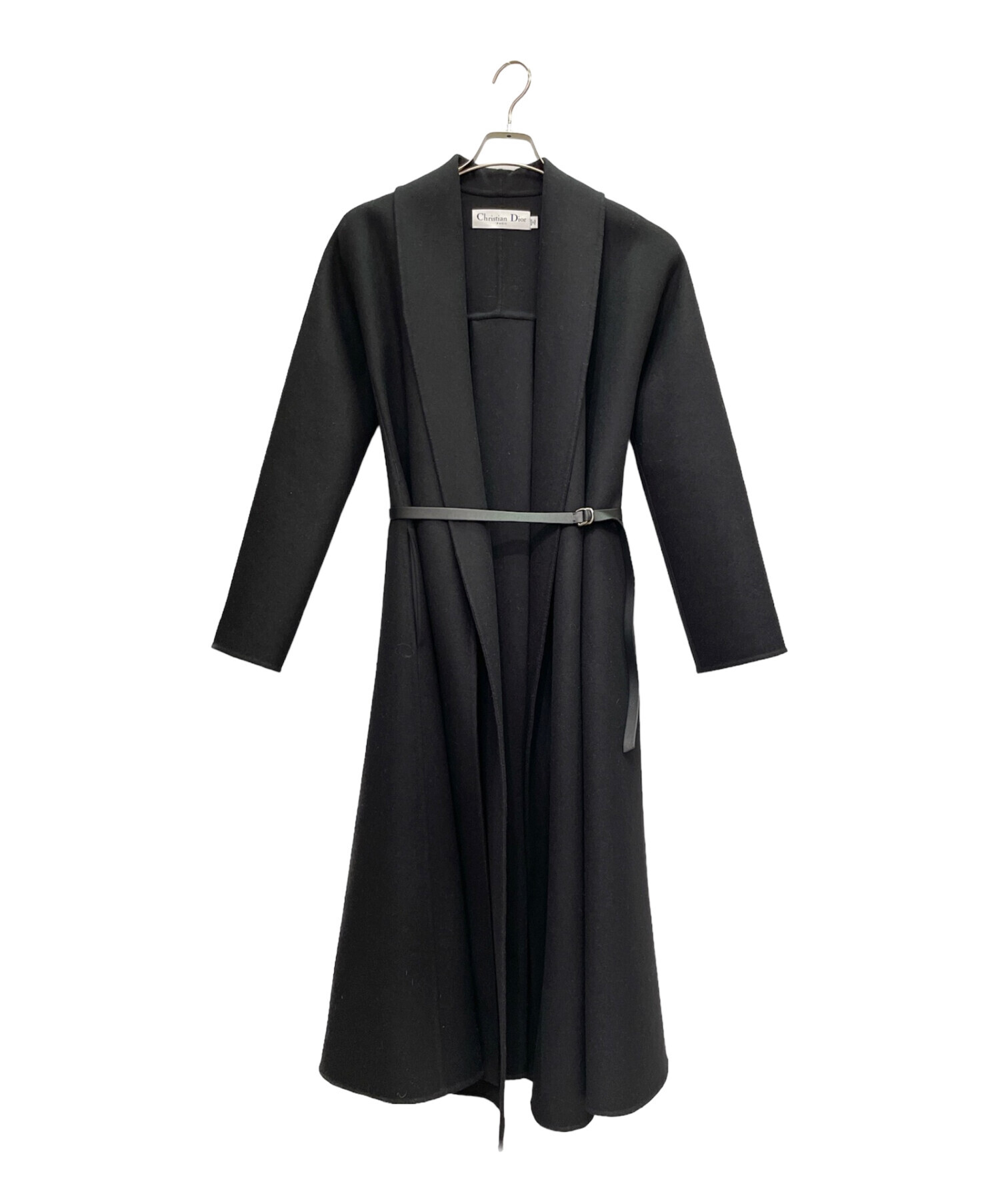 Christian Dior (クリスチャン ディオール) ウールアンゴラ コート ブラック サイズ:34