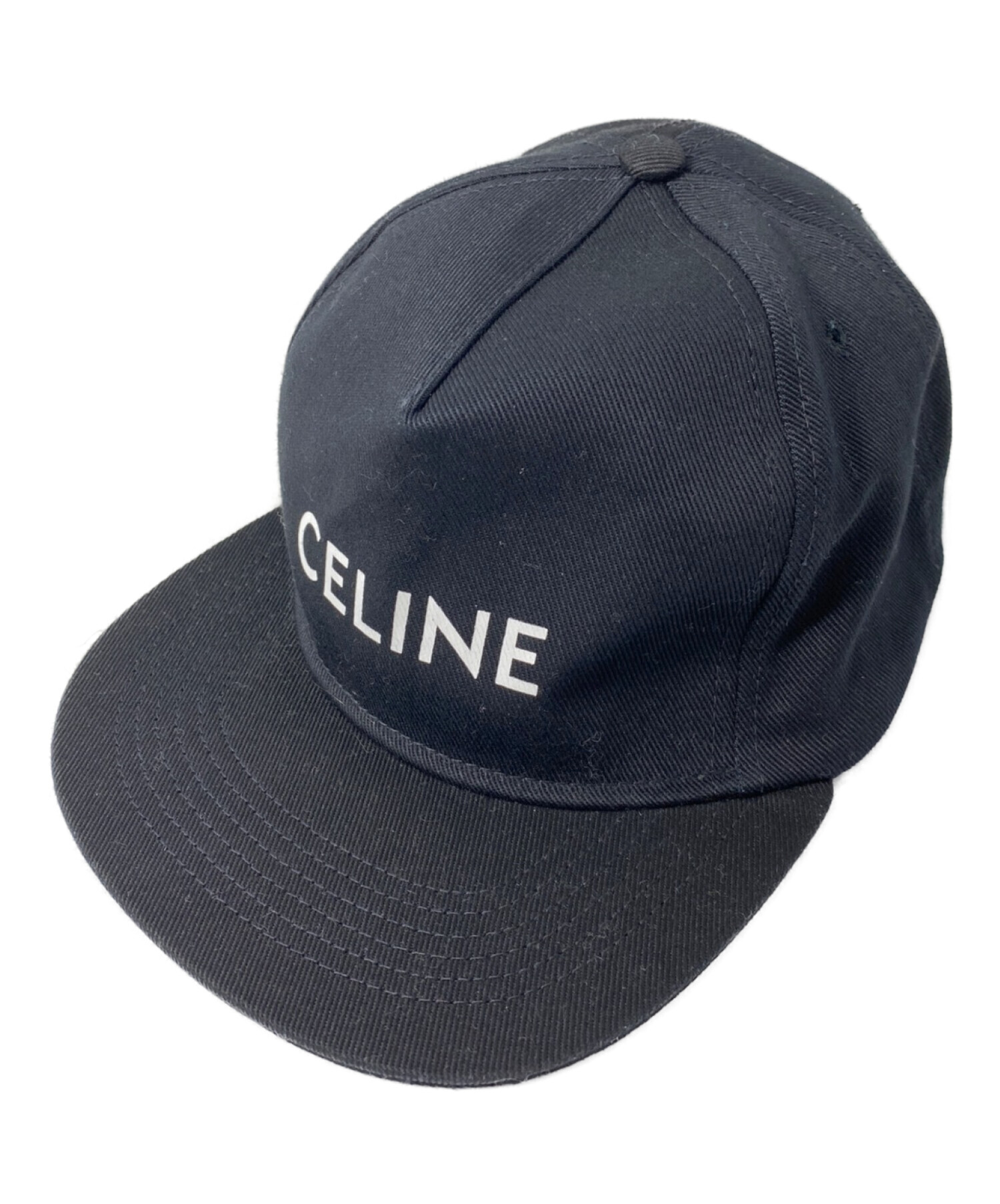 中古・古着通販】CELINE (セリーヌ) ロゴキャップ ブラック サイズ:M 