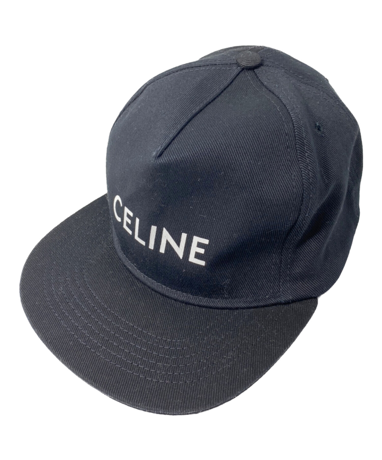 CELINE (セリーヌ) ロゴキャップ ブラック サイズ:M