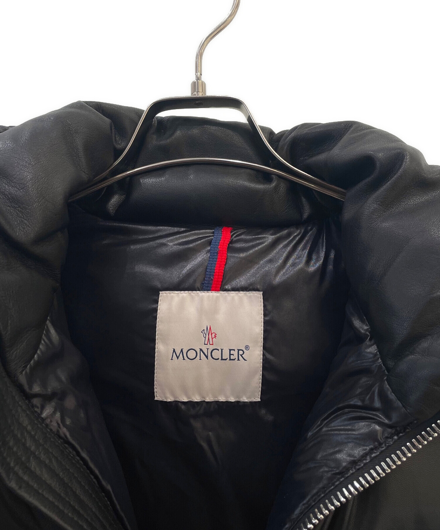 中古・古着通販】MONCLER (モンクレール) DASSIN レザーダウンジャケット ブラック サイズ:2｜ブランド・古着通販  トレファク公式【TREFAC FASHION】スマホサイト