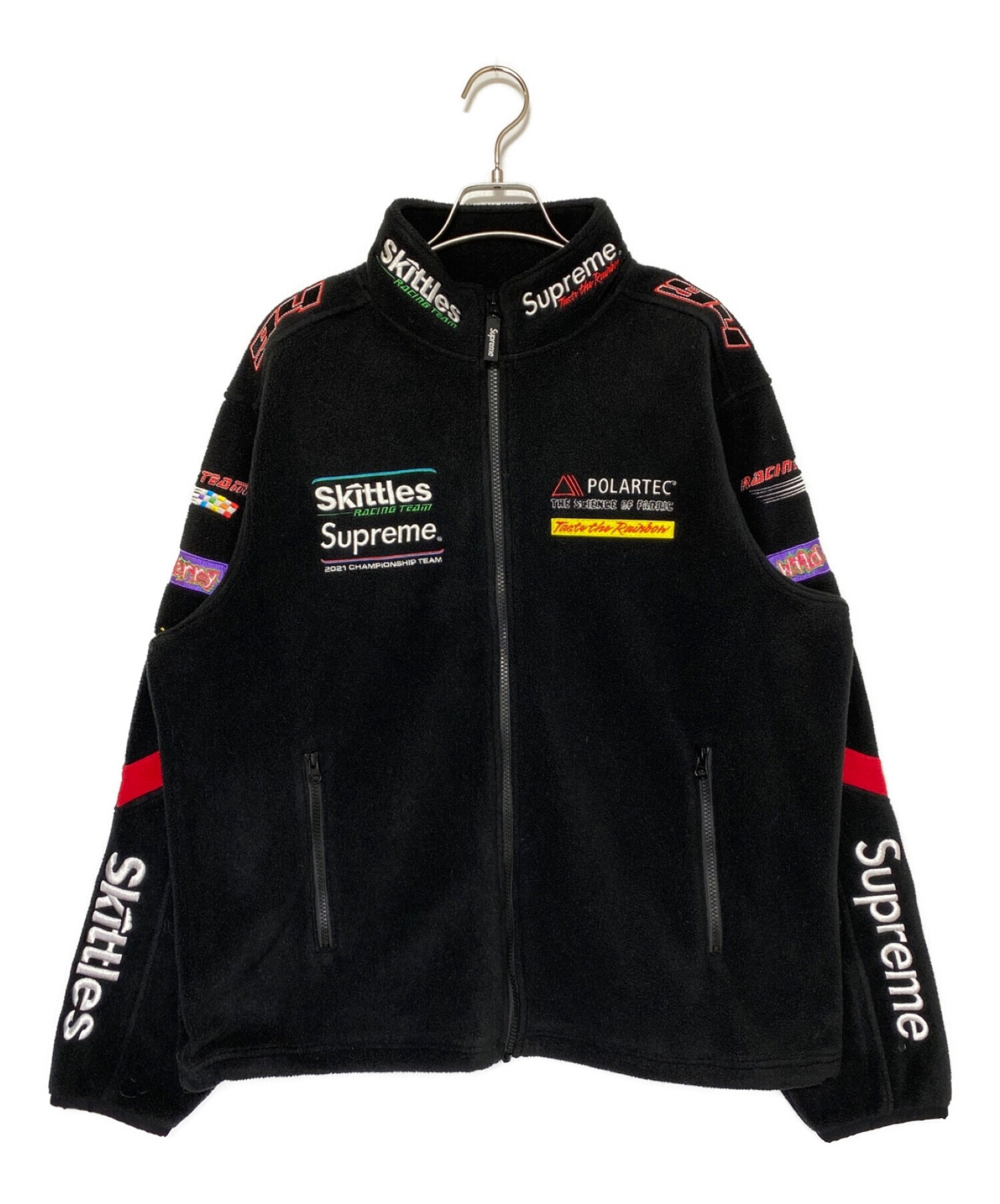 SUPREME (シュプリーム) Skittles POLARTEC Jacket ブラック サイズ:L