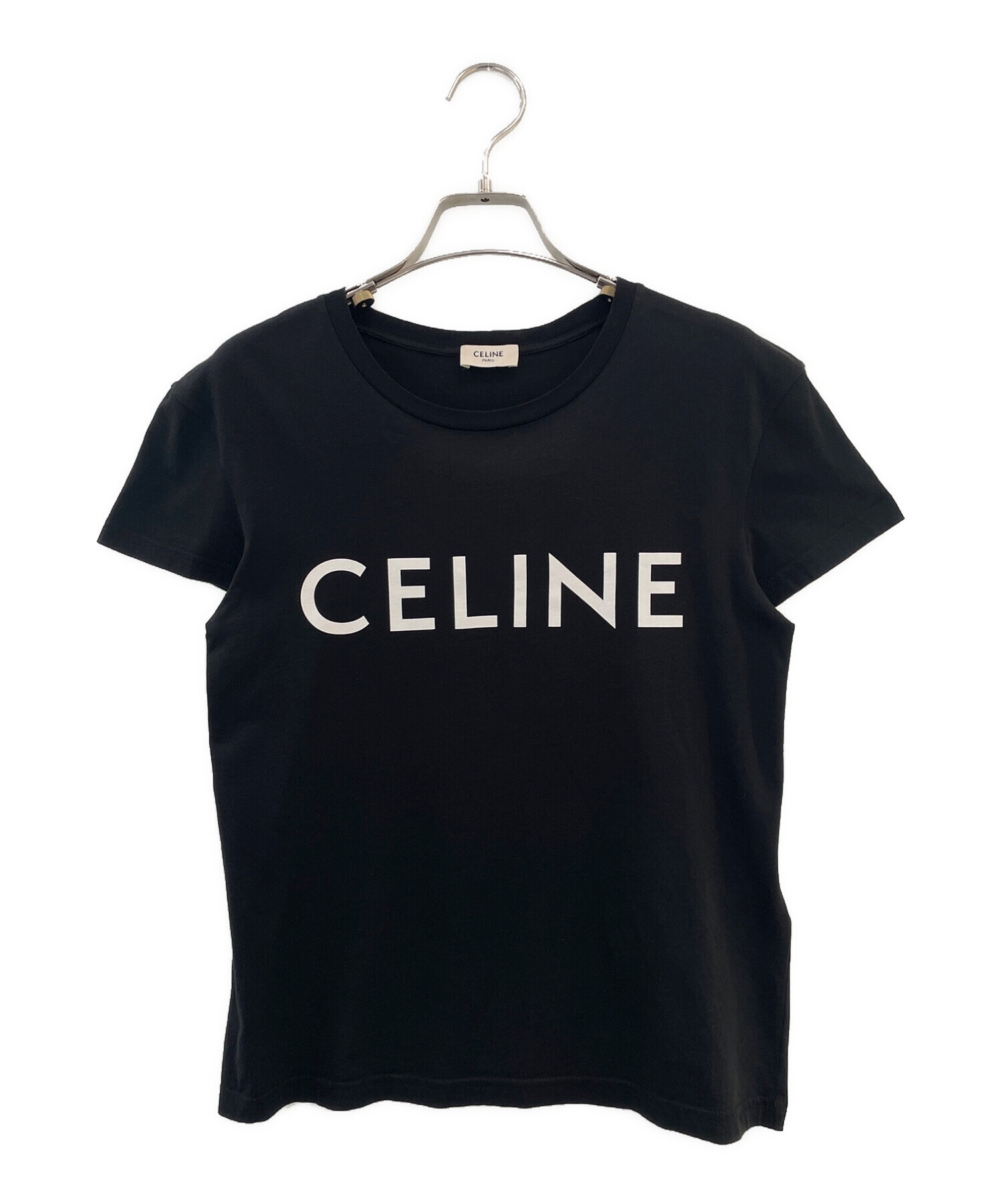中古・古着通販】CELINE (セリーヌ) ロゴ Tシャツ ブラック サイズ:XS 
