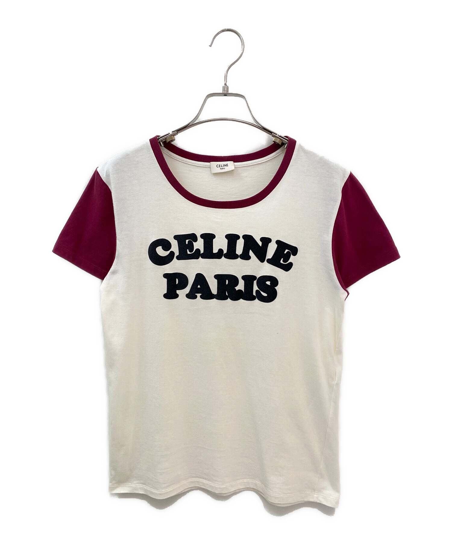 中古・古着通販】CELINE (セリーヌ) フロックロゴTシャツ アイボリー×レッド サイズ:XS｜ブランド・古着通販 トレファク公式【TREFAC  FASHION】スマホサイト