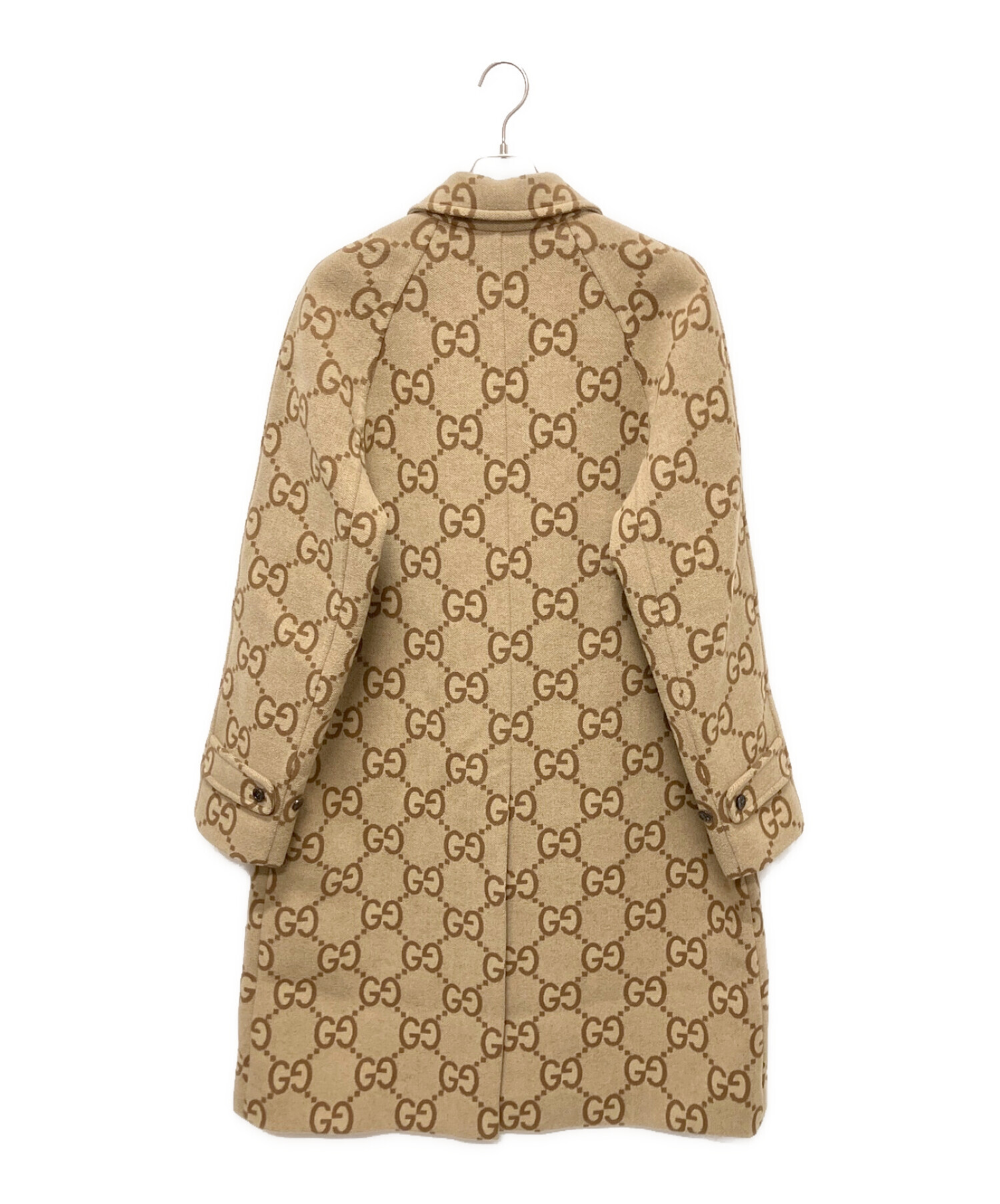 中古・古着通販】GUCCI (グッチ) Jumbo GG Canvas Wool Car Coat ベージュ サイズ:48｜ブランド・古着通販  トレファク公式【TREFAC FASHION】スマホサイト