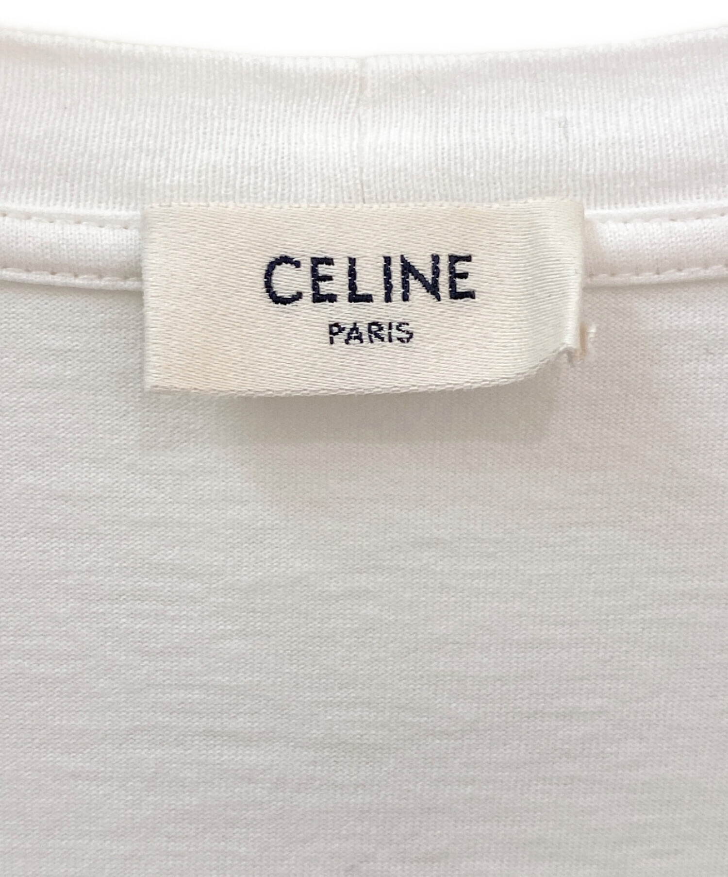 中古・古着通販】CELINE (セリーヌ) ロゴTシャツ ホワイト サイズ:XXS ...