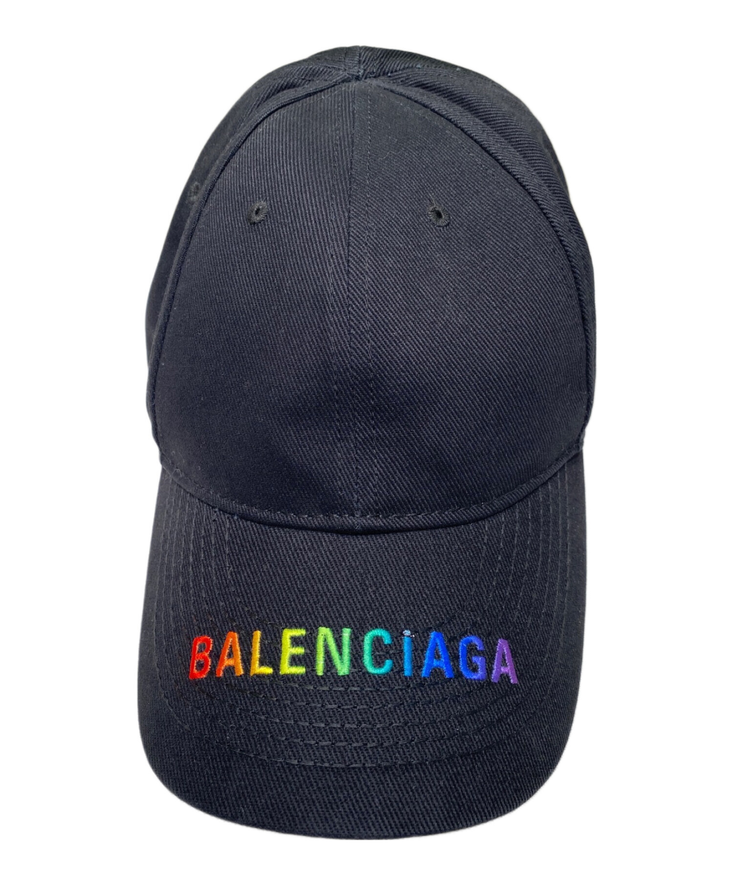 中古・古着通販】BALENCIAGA (バレンシアガ) レインボーロゴキャップ 