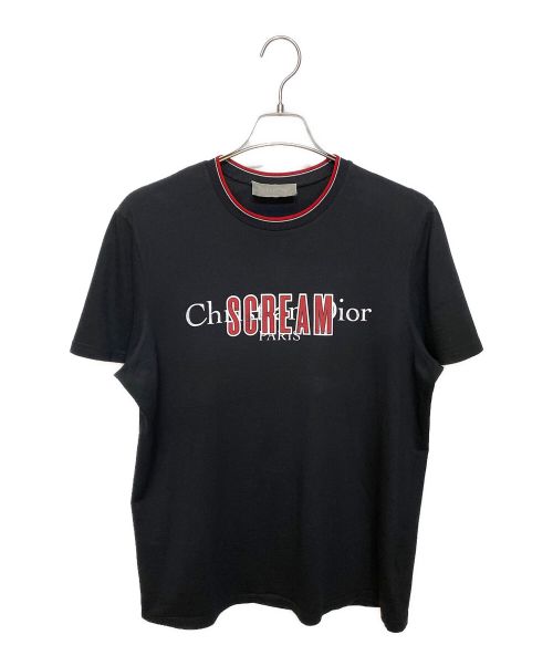 【中古・古着通販】DIOR HOMME (ディオール オム) SCREAMロゴTシャツ ブラック サイズ:M｜ブランド・古着通販  トレファク公式【TREFAC FASHION】スマホサイト