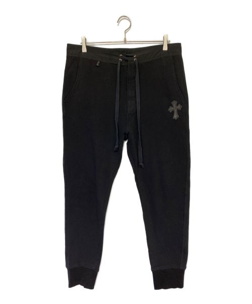 【中古・古着通販】CHROME HEARTS (クロムハーツ) クロスパッチスウェットパンツ ブラック サイズ:-｜ブランド・古着通販  トレファク公式【TREFAC FASHION】スマホサイト