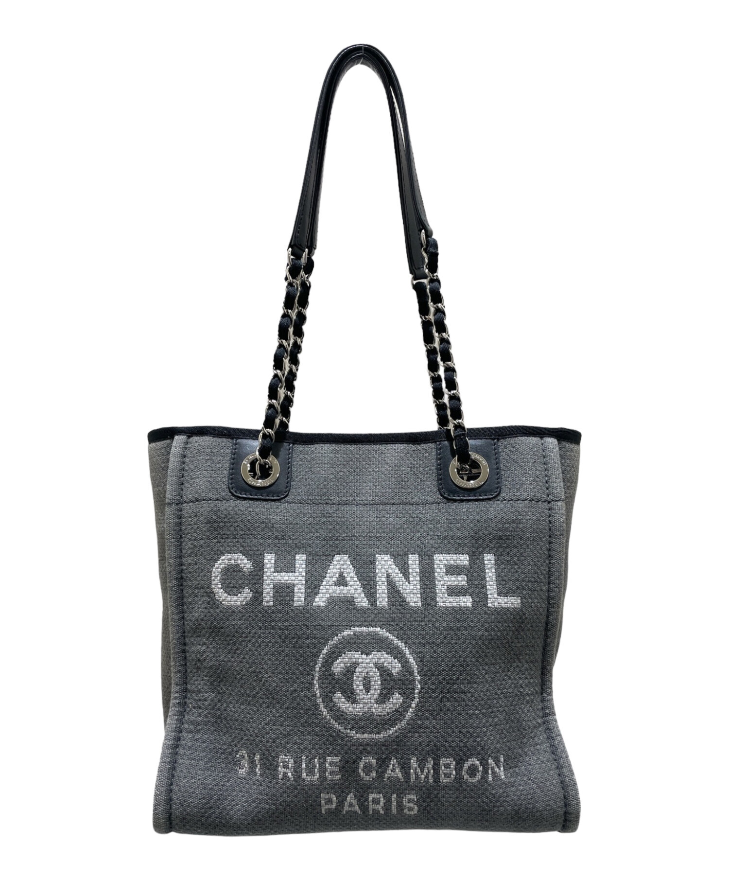 中古・古着通販】CHANEL (シャネル) ドーヴィルPM グレー サイズ:PM ...