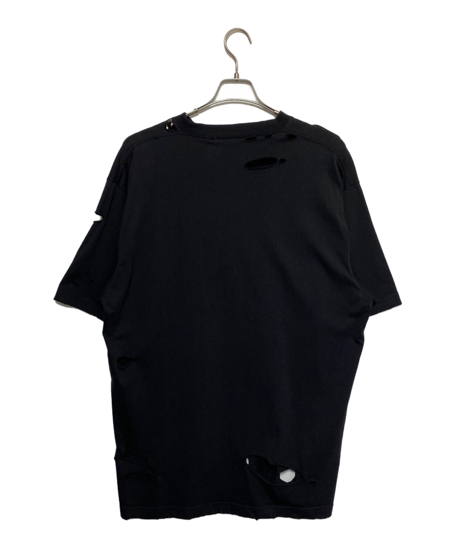 中古・古着通販】BALENCIAGA (バレンシアガ) デストロイ加工Tシャツ 