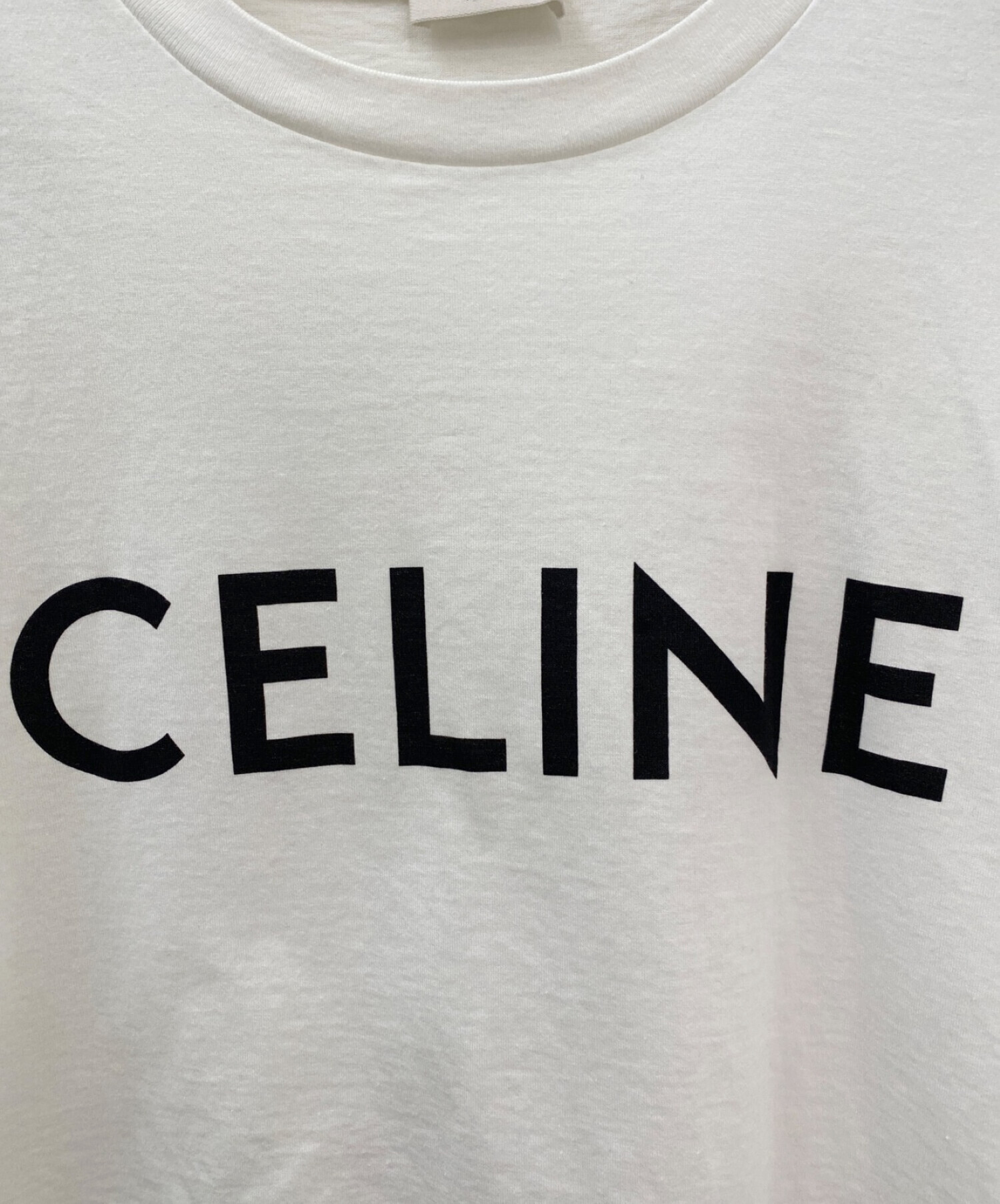 CELINE (セリーヌ) クロップドTシャツ ホワイト サイズ:XS
