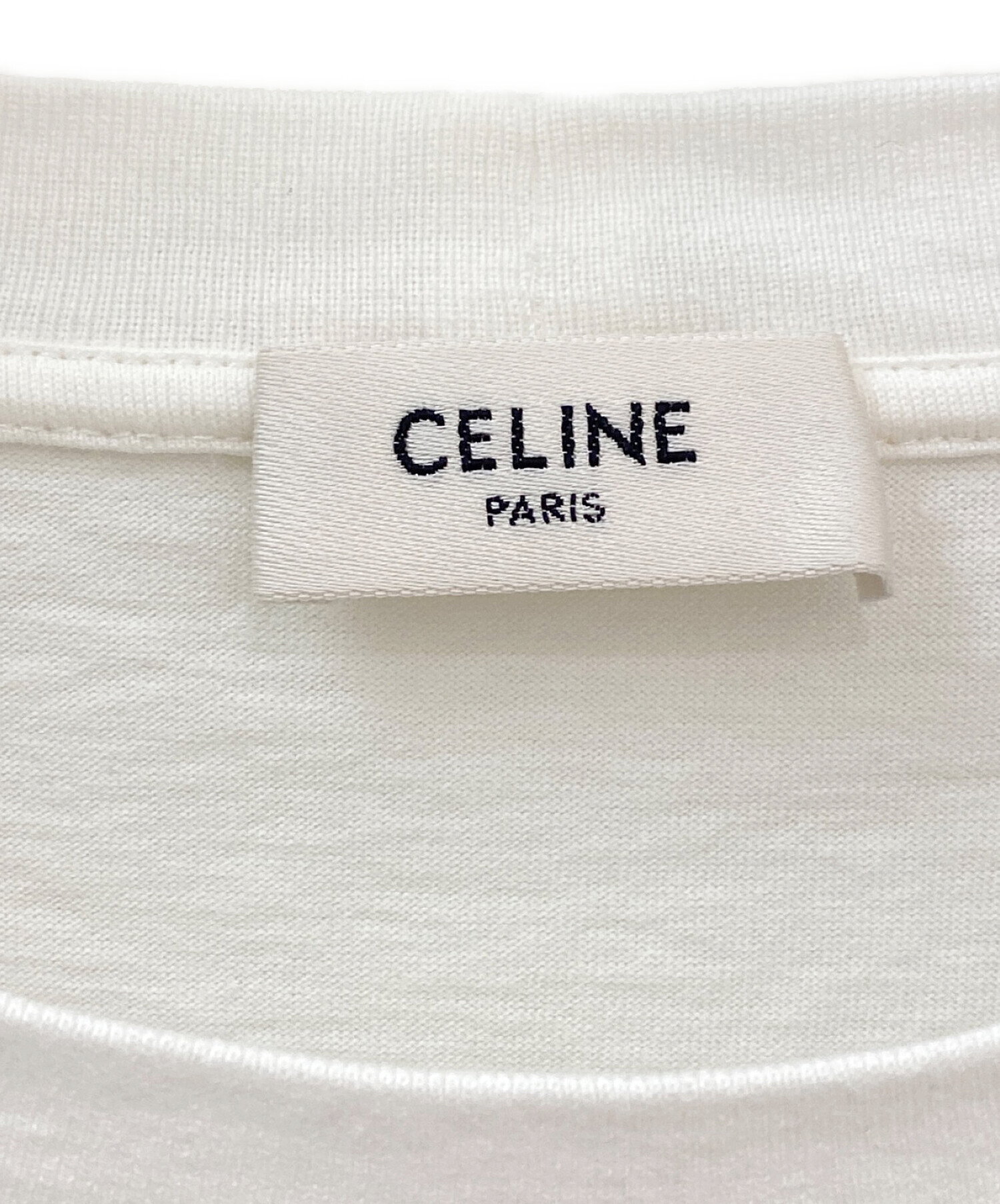 中古・古着通販】CELINE (セリーヌ) クロップドTシャツ ホワイト サイズ:XS｜ブランド・古着通販 トレファク公式【TREFAC  FASHION】スマホサイト