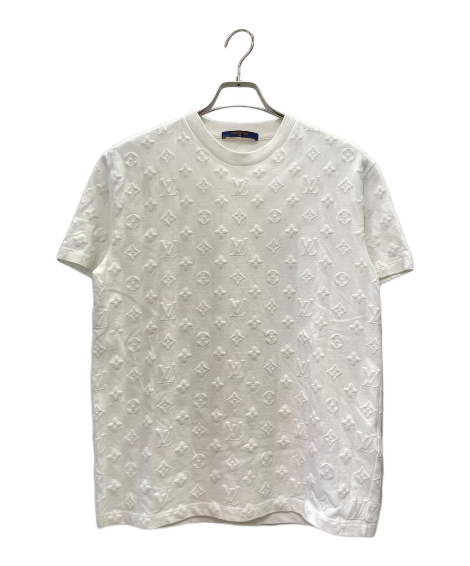 LOUIS VUITTON (ルイ ヴィトン) モノグラム フックアンドループ Tシャツ ホワイト サイズ:S