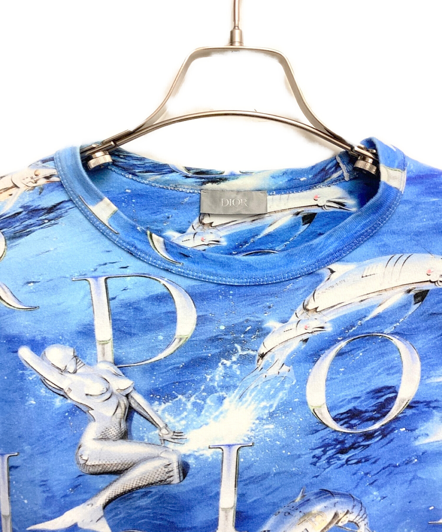 Dior (ディオール) 空山基 (ソラヤマハジメ) ロボットTシャツ ブルー サイズ:S