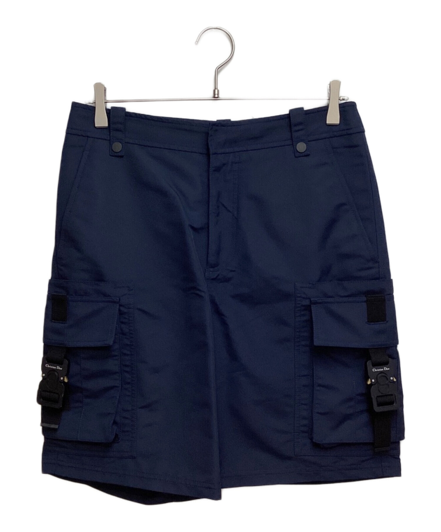 中古・古着通販】Dior (ディオール) Buckle Cargo Short Pants（バックルカーゴショートパンツ） ネイビー  サイズ:44｜ブランド・古着通販 トレファク公式【TREFAC FASHION】スマホサイト