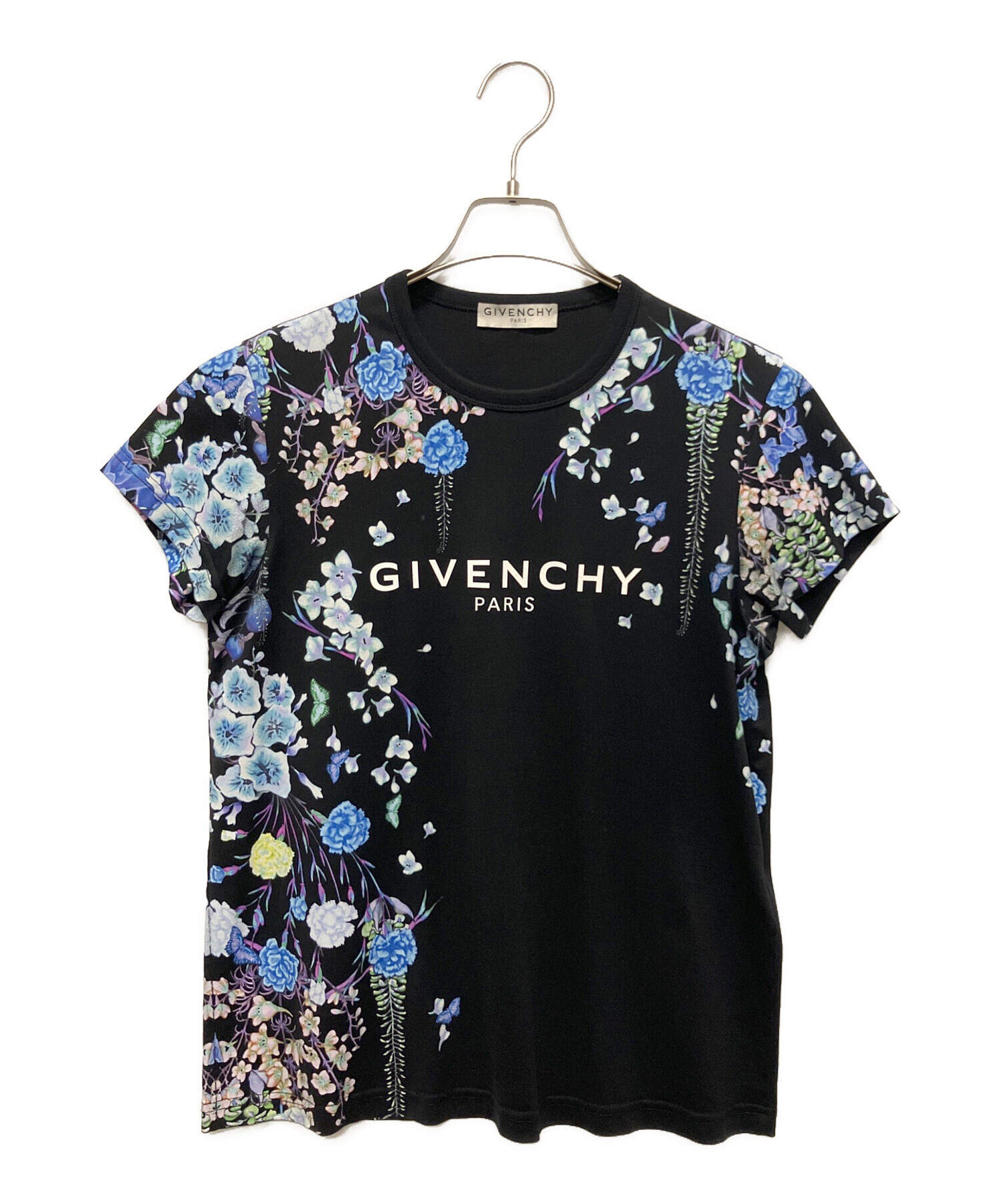 中古・古着通販】GIVENCHY (ジバンシィ) フラワーロゴプリントTシャツ ブラック サイズ:S｜ブランド・古着通販 トレファク公式【TREFAC  FASHION】スマホサイト