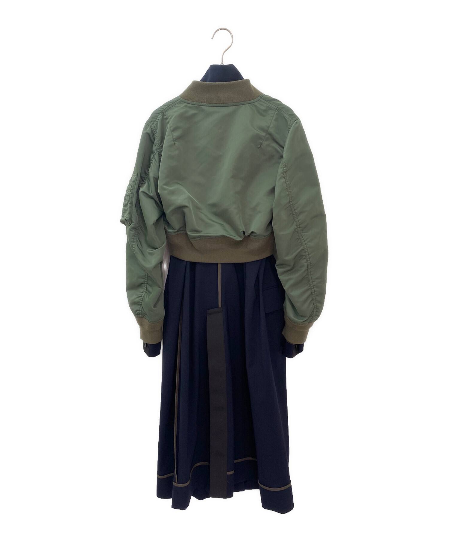 中古・古着通販】sacai (サカイ) MA-1ドッキングコート オリーブ×ネイビー サイズ:2｜ブランド・古着通販 トレファク公式【TREFAC  FASHION】スマホサイト