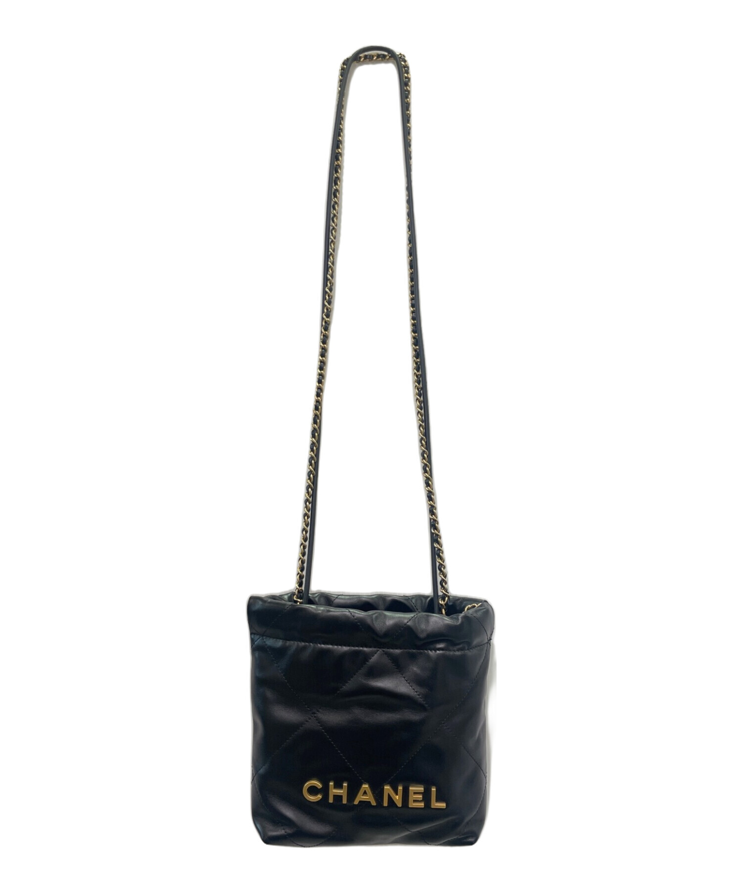 中古・古着通販】CHANEL (シャネル) CHANEL 22 LINE MINI マトラッセ チェーンショルダーバッグ ブラック サイズ:mini/ ミニ｜ブランド・古着通販 トレファク公式【TREFAC FASHION】スマホサイト