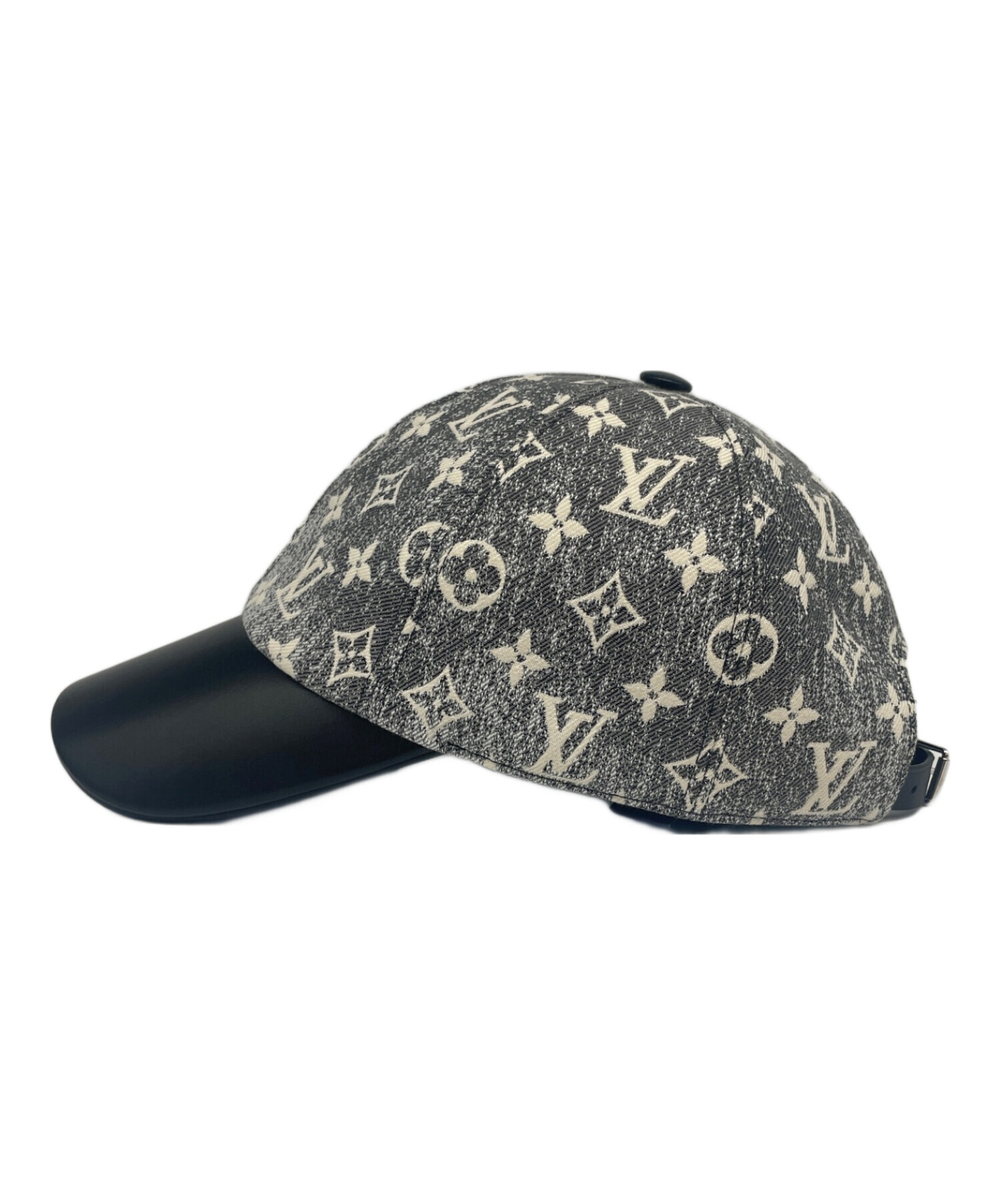 中古・古着通販】LOUIS VUITTON (ルイ ヴィトン) キャップ・モノグラム ジャカード デニム グレー×ブラック  サイズ:-｜ブランド・古着通販 トレファク公式【TREFAC FASHION】スマホサイト