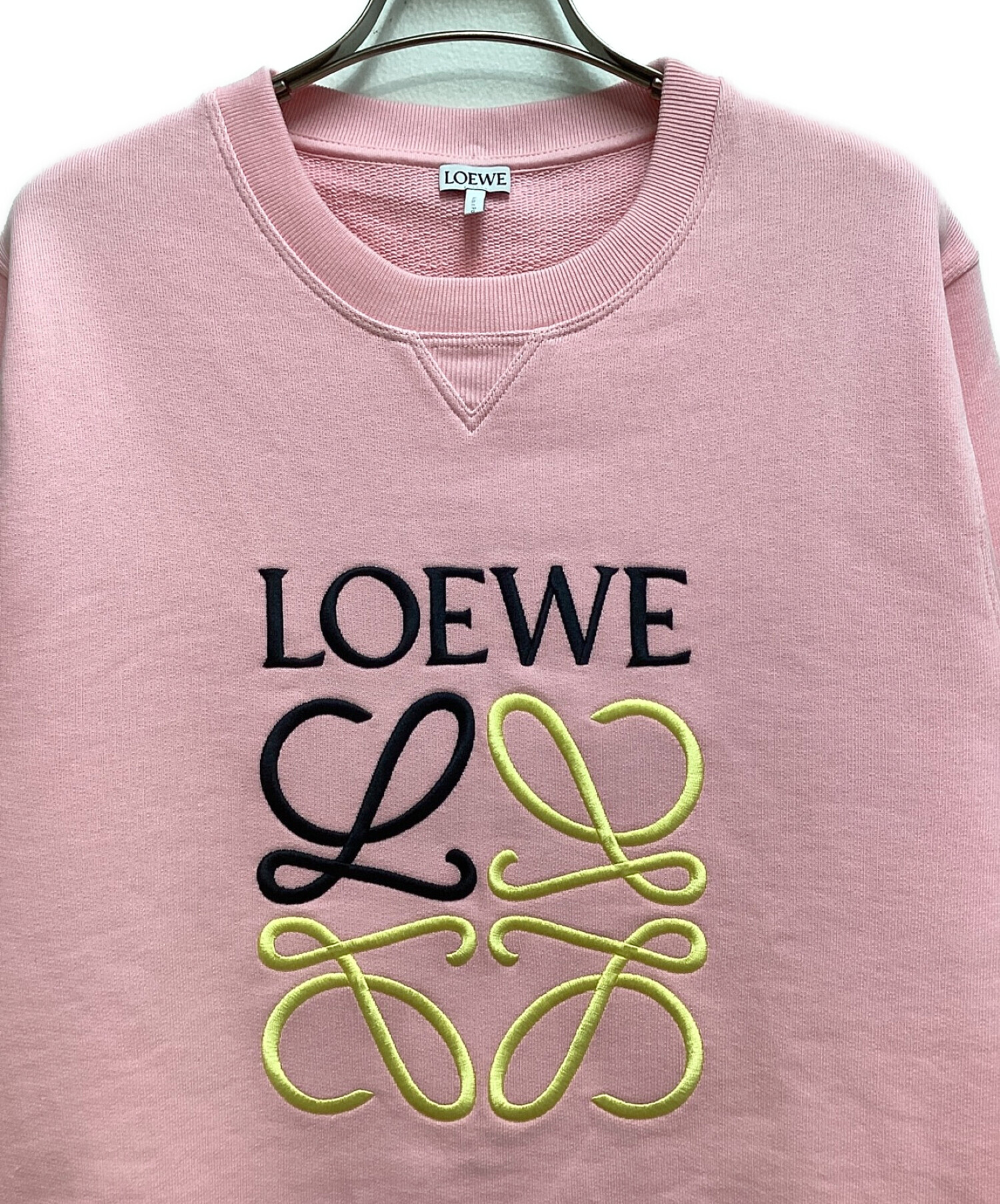 LOEWE (ロエベ) ANAGLAM LOGO SWEAT(アナグラムロゴスウェット) ピンク サイズ:L