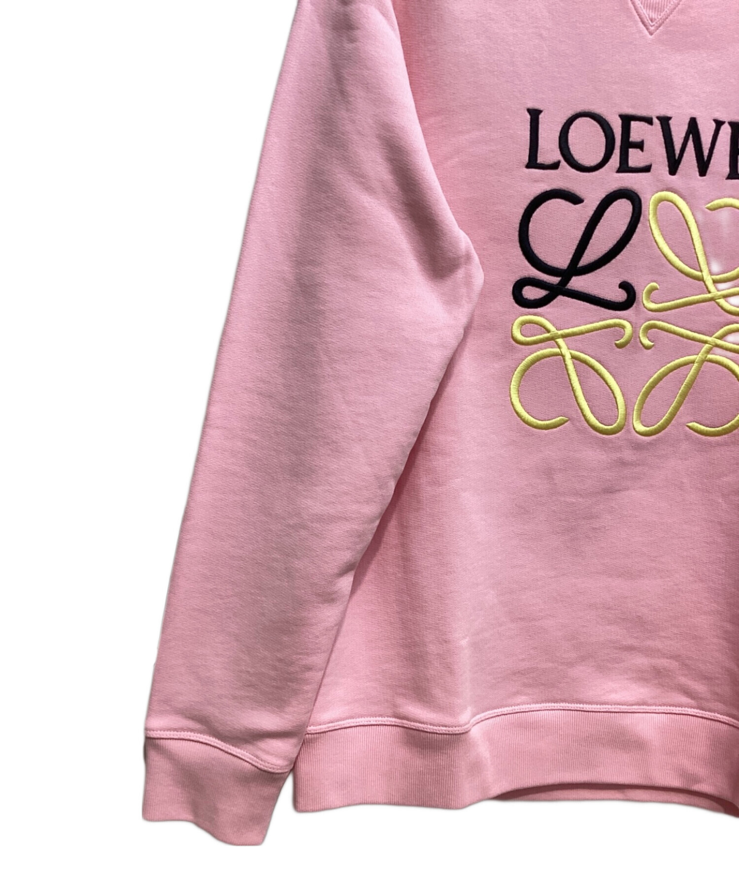 LOEWE (ロエベ) ANAGLAM LOGO SWEAT(アナグラムロゴスウェット) ピンク サイズ:L